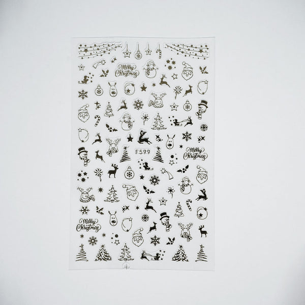 Nail Sticker - Christmas Lights 3