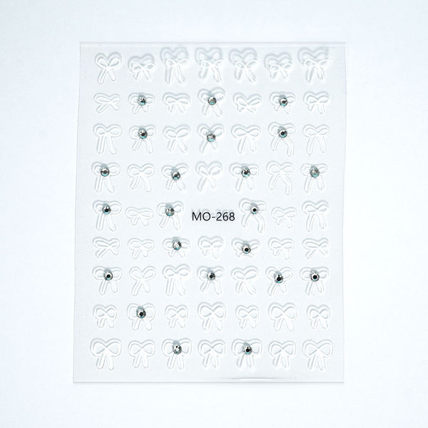 5D Nail Sticker - X-mas Bow