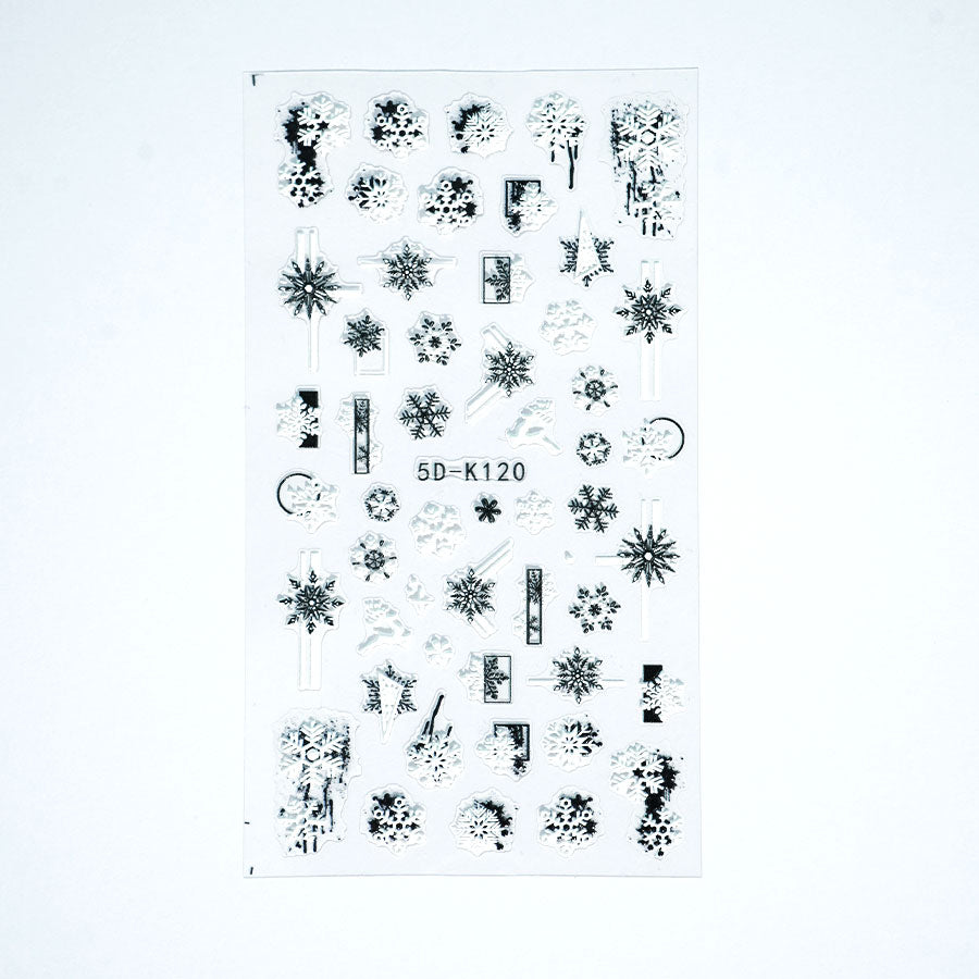 5D Nail Sticker - Snowy Wishes