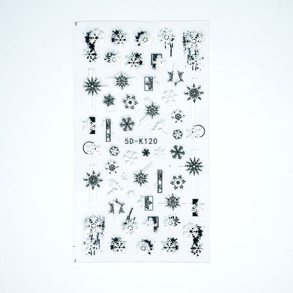 5D Nail Sticker - Snowy Wishes