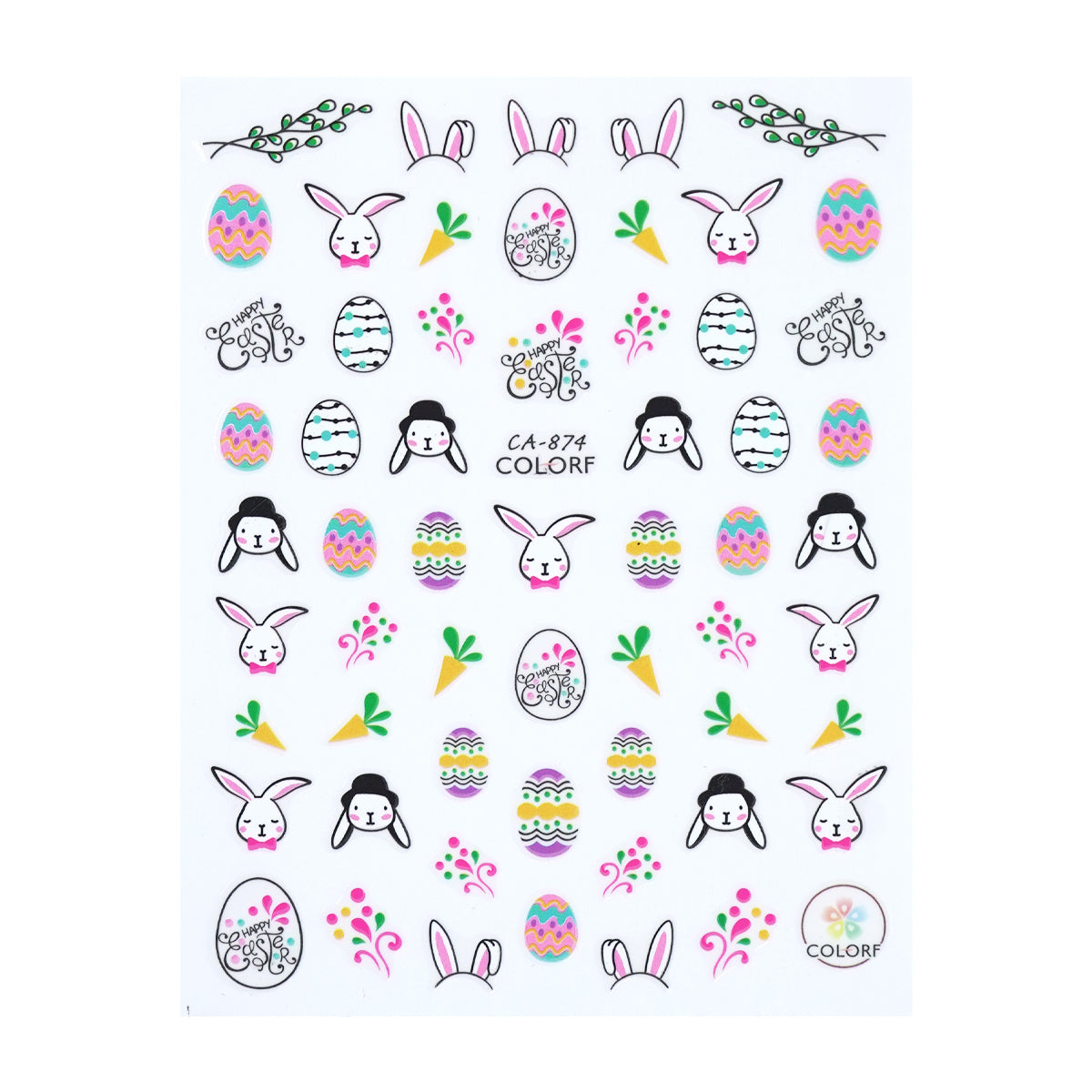 Nail Sticker - Happy Easter 2