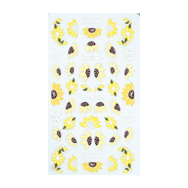 5D Nail Sticker - Flower Bowl 3