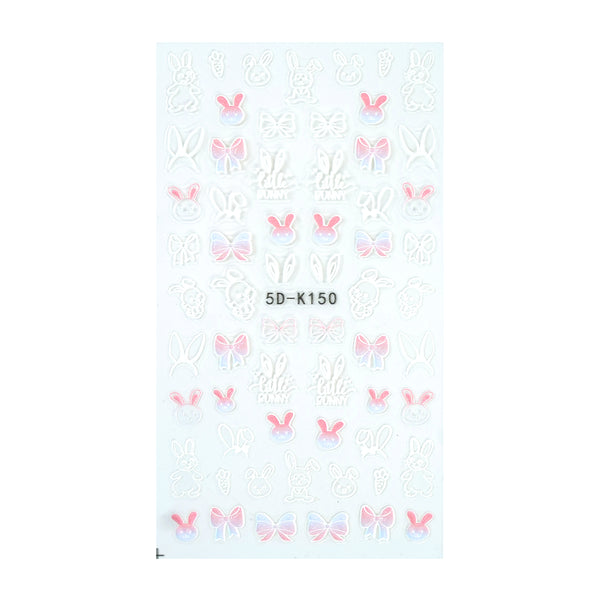 5D Nail Sticker - Bunny Kisses 1