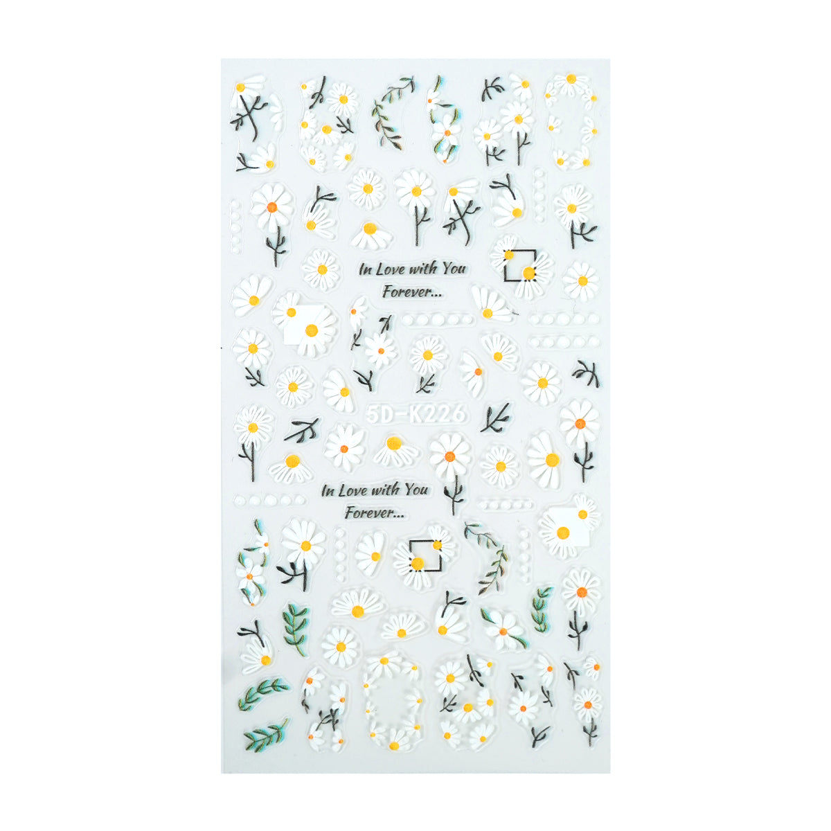 5D Nail Sticker - Flower Bowl 6