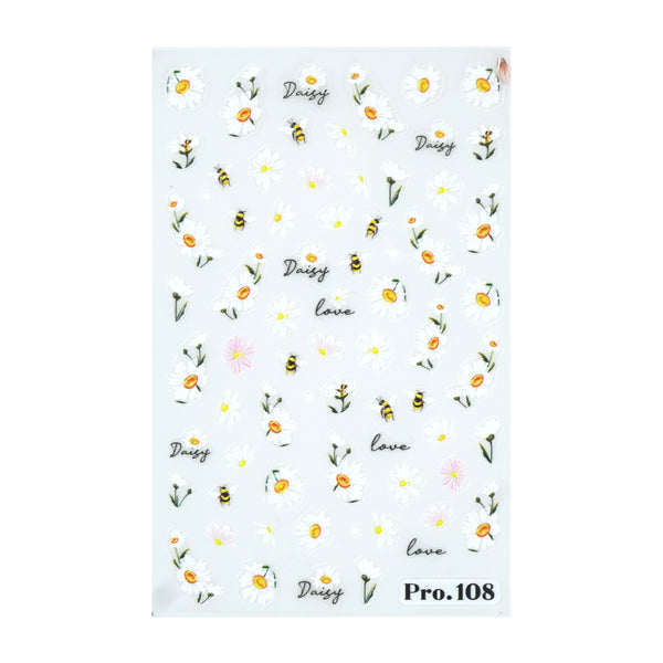 5D Nail Sticker - Flower Bowl 7