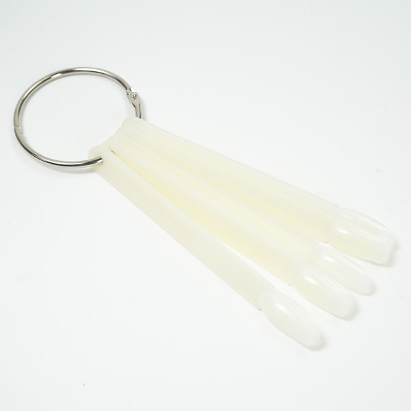 Show Tips with Metal Ring - Almond - Natural (50 pcs.)