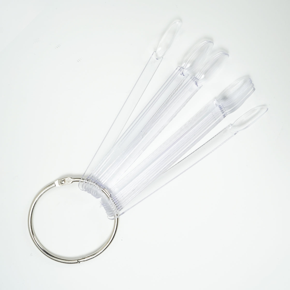 Show Tips with Metal Ring - Almond - Transparent (50 pcs.)