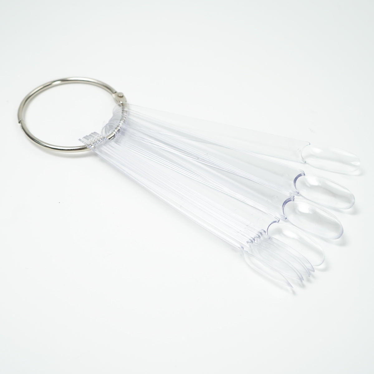 Show Tips with Metal Ring - Almond - Transparent (50 pcs.)