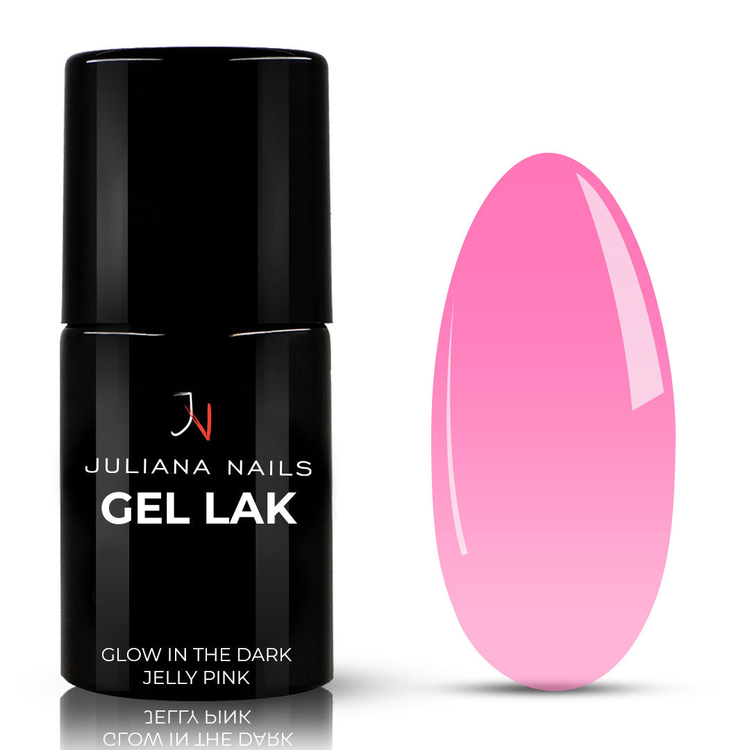 Glow In The Dark Jelly Pink Gel Polish 6ml