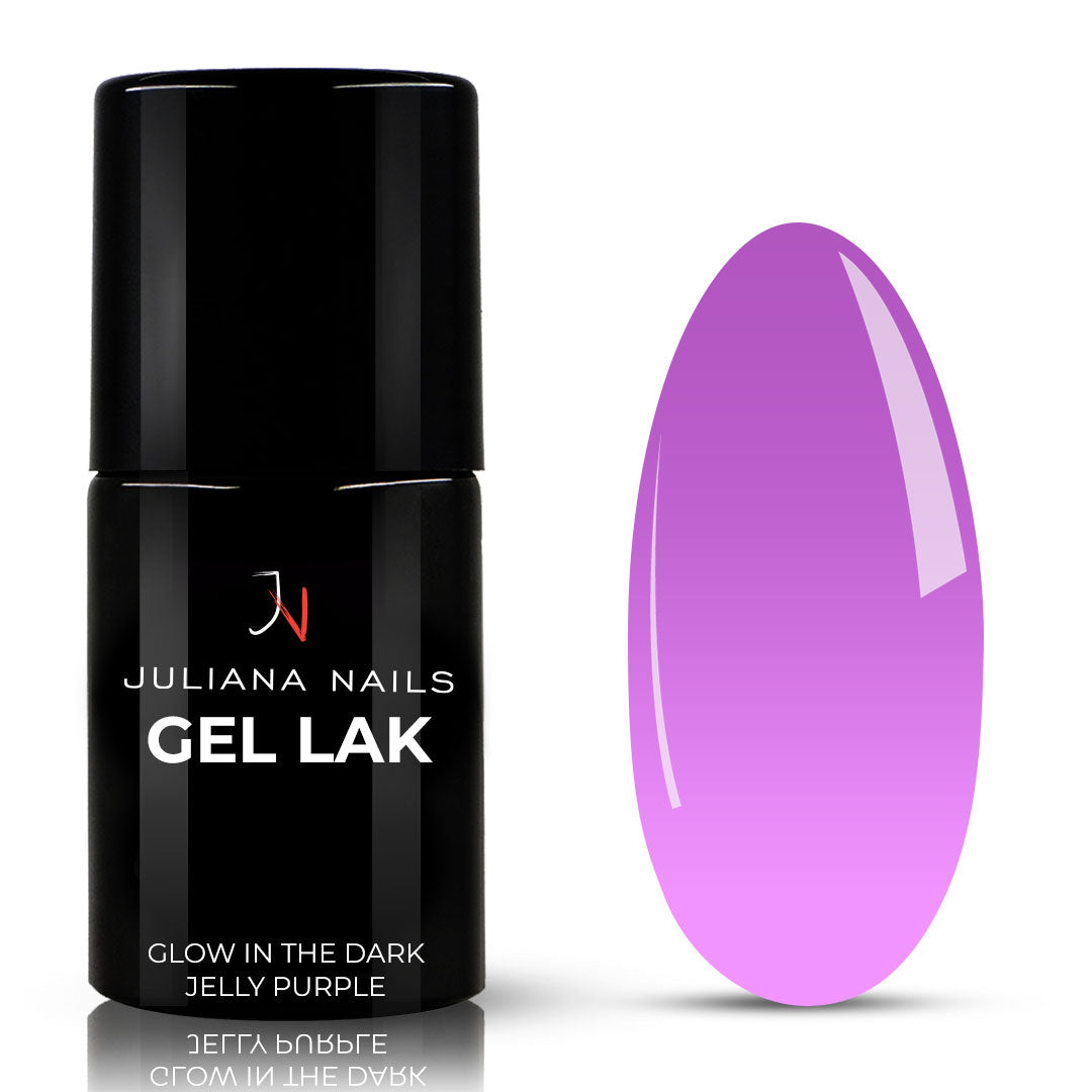 Glow In The Dark Jelly Purple Gel Polish 6ml