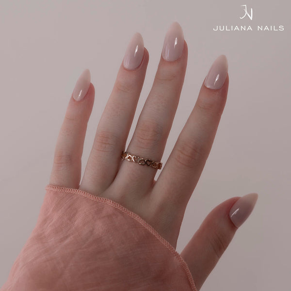 Easy Guide - Press-On Fullcover Tips Oat – Almond - Short (100 pcs.)