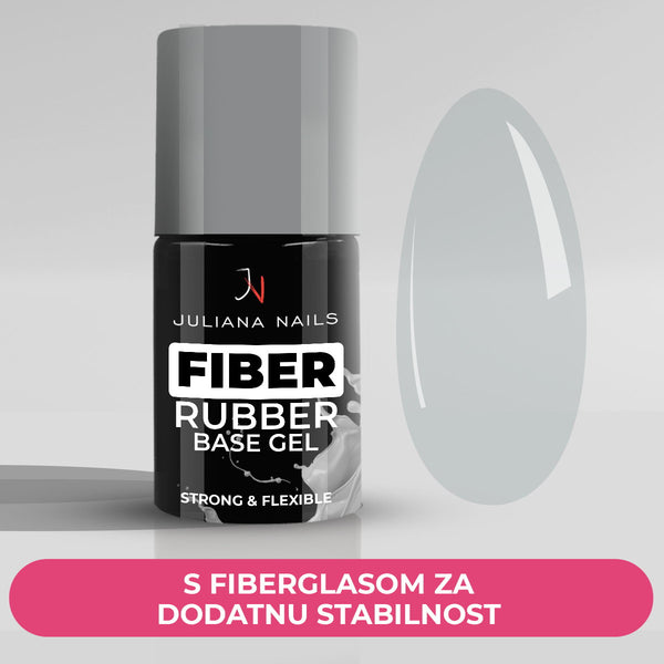 Fiber Rubber Base Gel - Clear