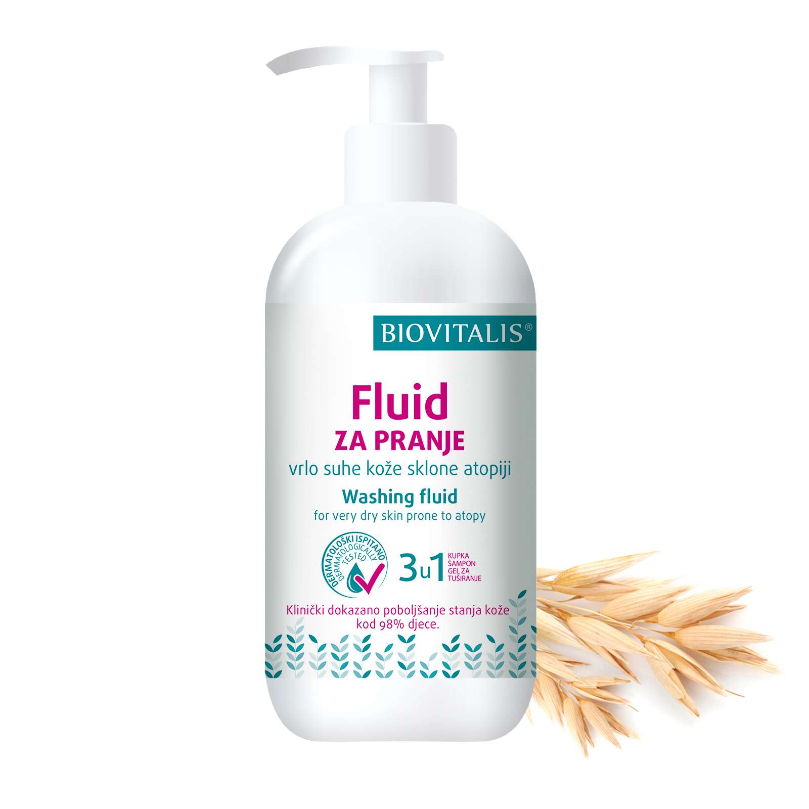 Washing Fluid for Very Dry Skin Prone to Atopy