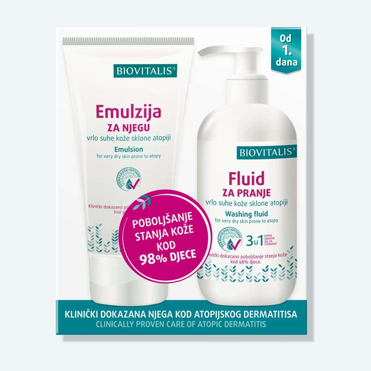 Set za pranje i njegu kože s atopijskim dermatitisom