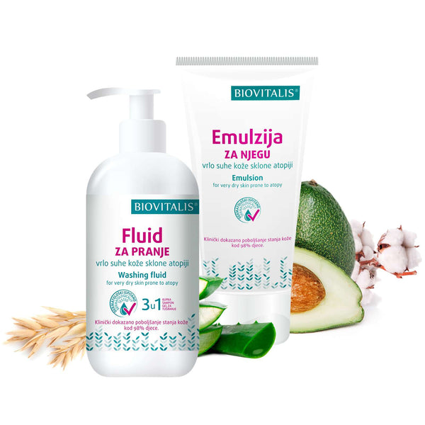 SET Emulzija i Fluid za vrlo suhu kožu sklonu atopiji