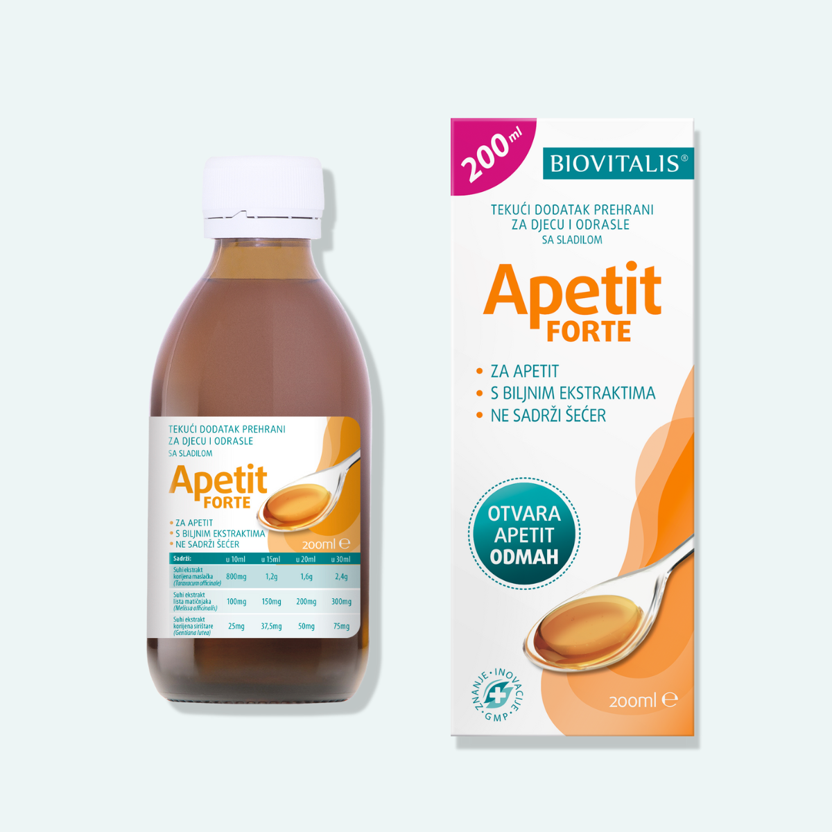 Biovitalis Apetit FORTE bočica i kutija