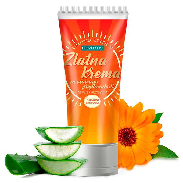 BIOVITALIS® Zlatna krema za očuvanje preplanulosti umiruje uz neven i aloe veru