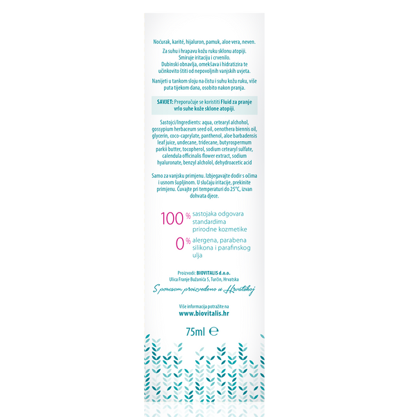 Hand emulsion for the care of very dry skin prone to atopy