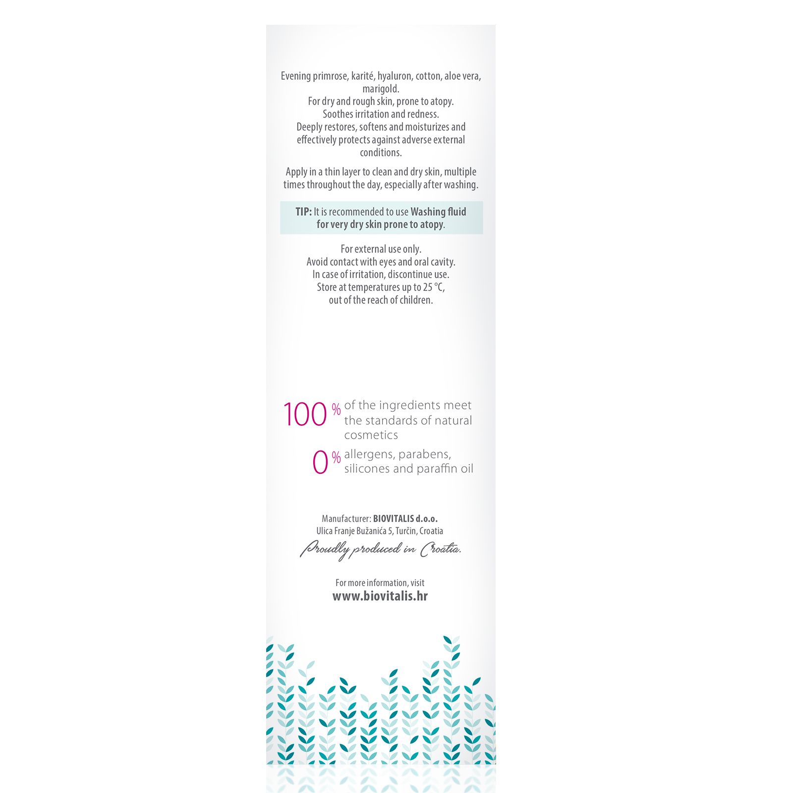 Hand emulsion for the care of very dry skin prone to atopy