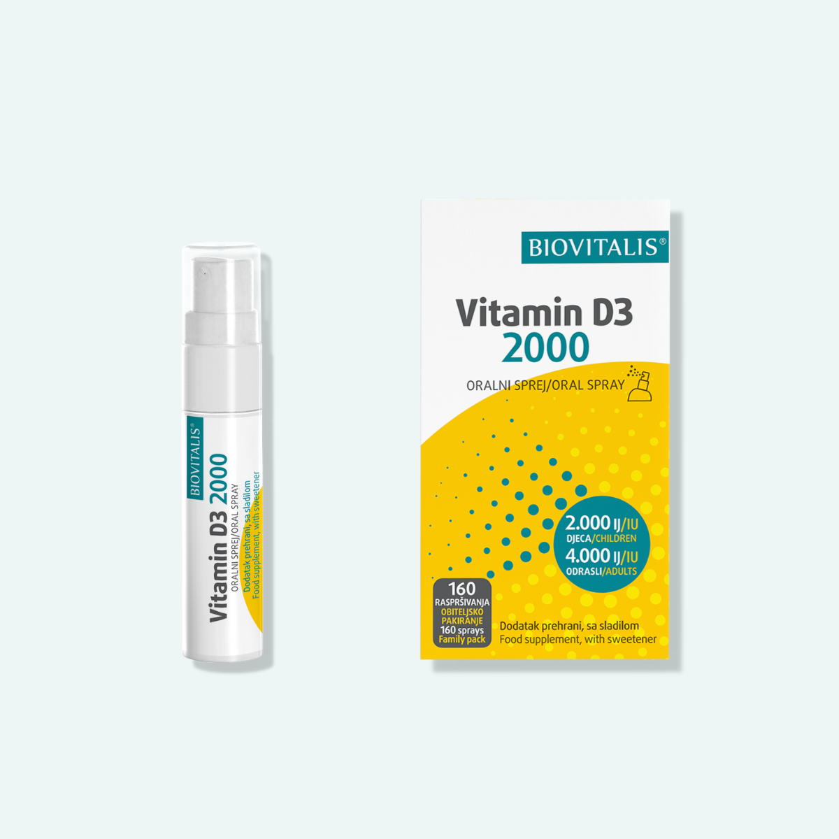 Biovitalis Vitamin D3 u spreju za cijelu obitelj