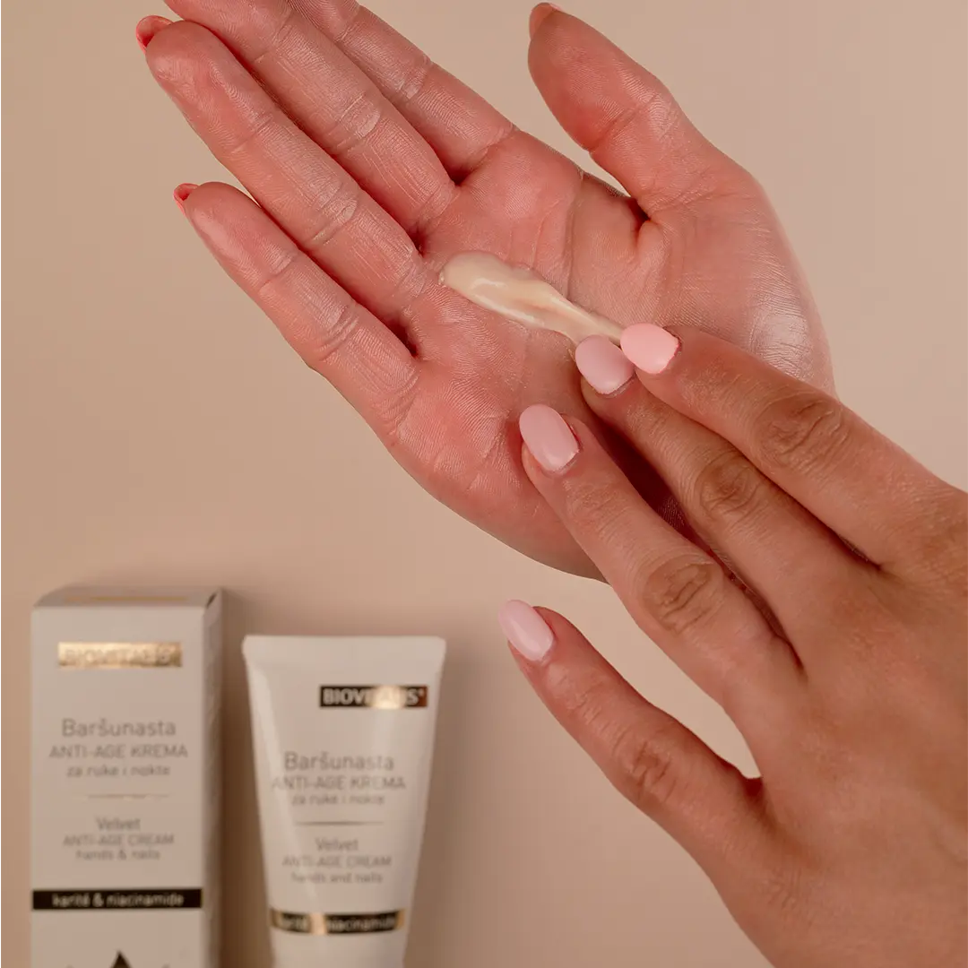 Baršunasta anti-age krema za ruke i nokte, korištenje