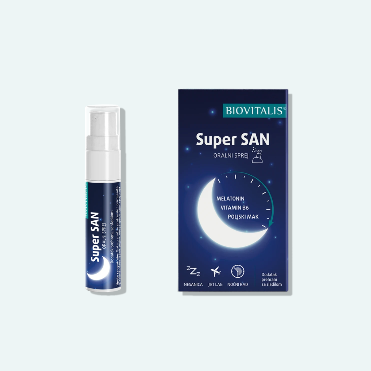 Biovitalis Super SAN sprej s melatoninom
