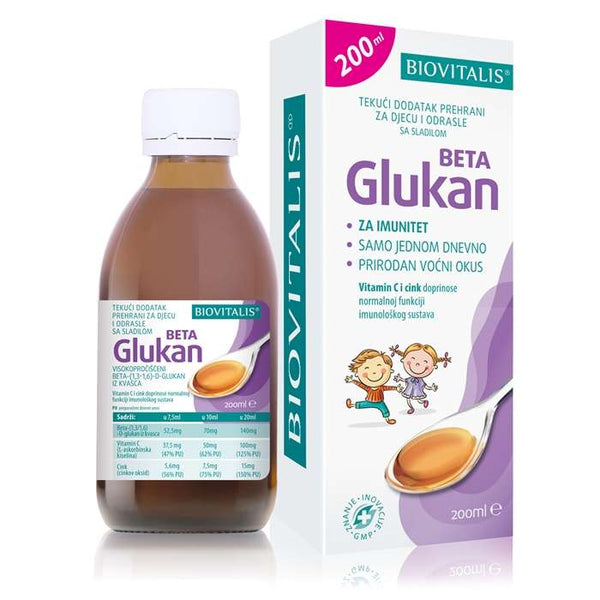 Beta glukan tekući dodatak prehrani za imunitet