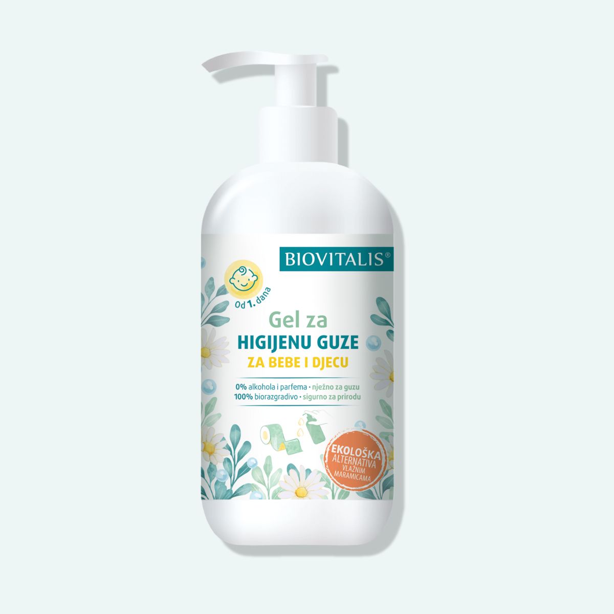 Biovitalis Gel za higijenu guze za bebe i djecu umjesto maramica