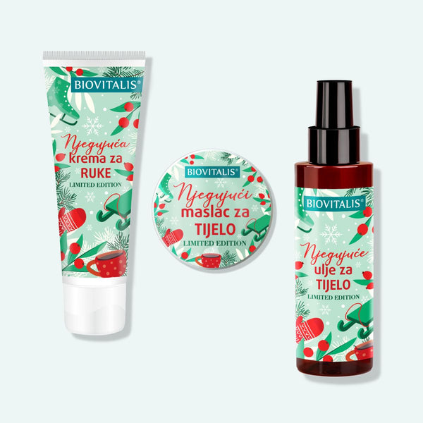 Biovitalis Limited edition Božićna čarolija set za ruke i tijelo s uljem i maslacem