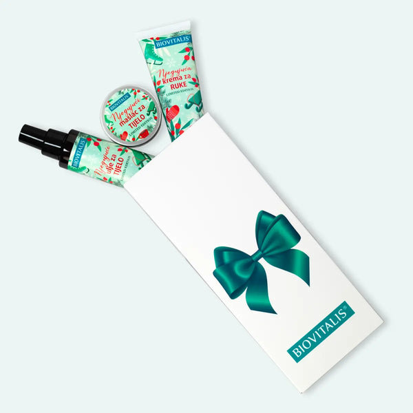 Bozicna carolija L set krema, ulje i maslac u poklon kutiji