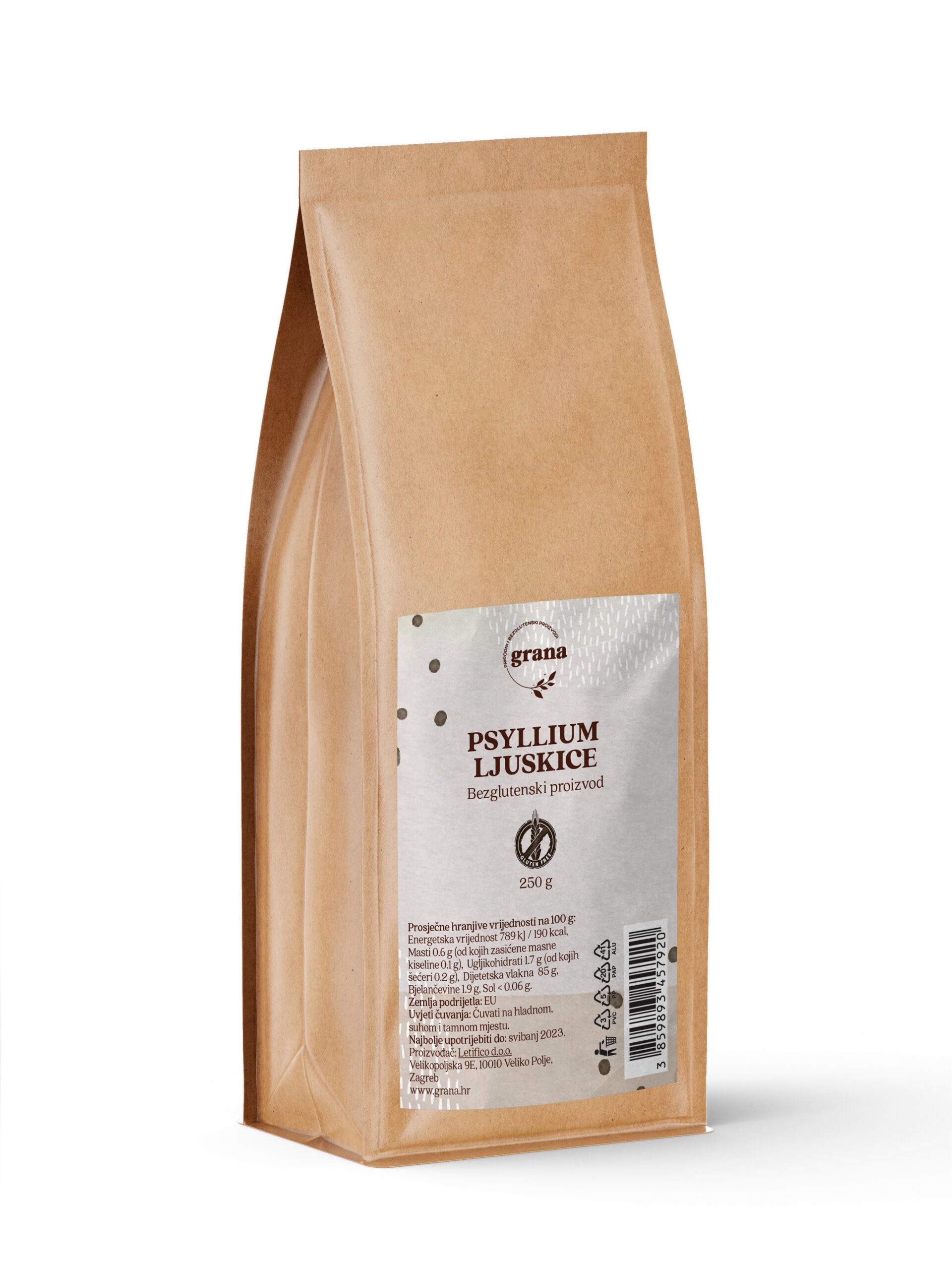 Gluten-Free Psyllium Husk 250 g