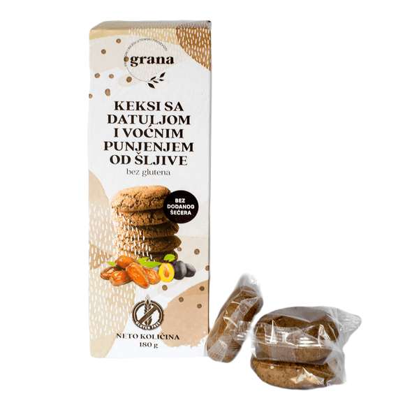 Gluten-Free Date Cookies Filled with Plums 180 g