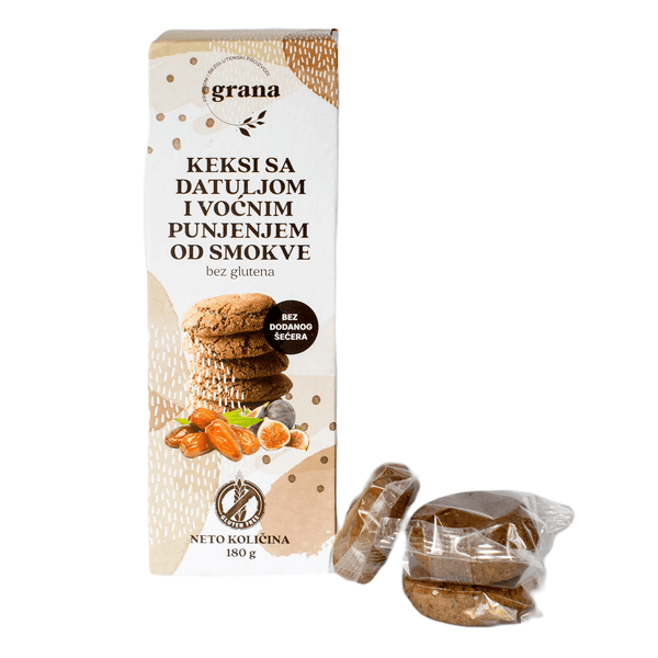 Gluten-Free Date Cookies Filled with Fig 180 g