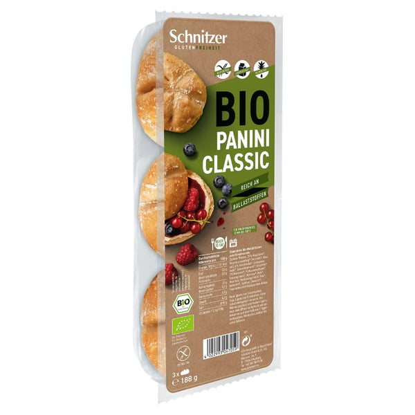 PANINI Roll Organic Gluten-Free Schnitzer 188 g