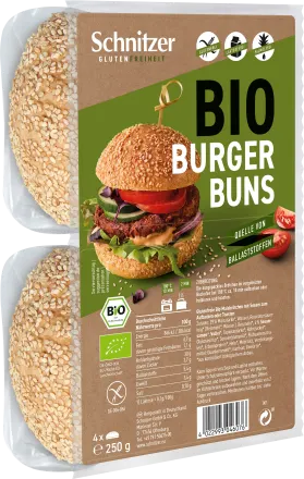 Organic Gluten-Free Burger Bun, Schnitzer 250 g