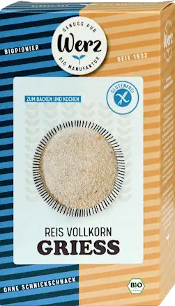 Krupica od integralne riže organska bez glutena Werz 250g