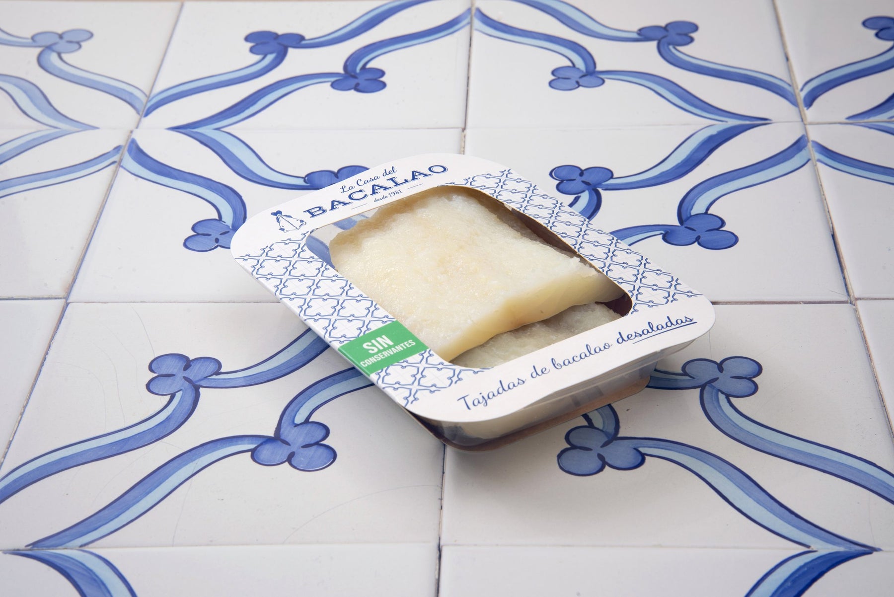 Salted cod slices
