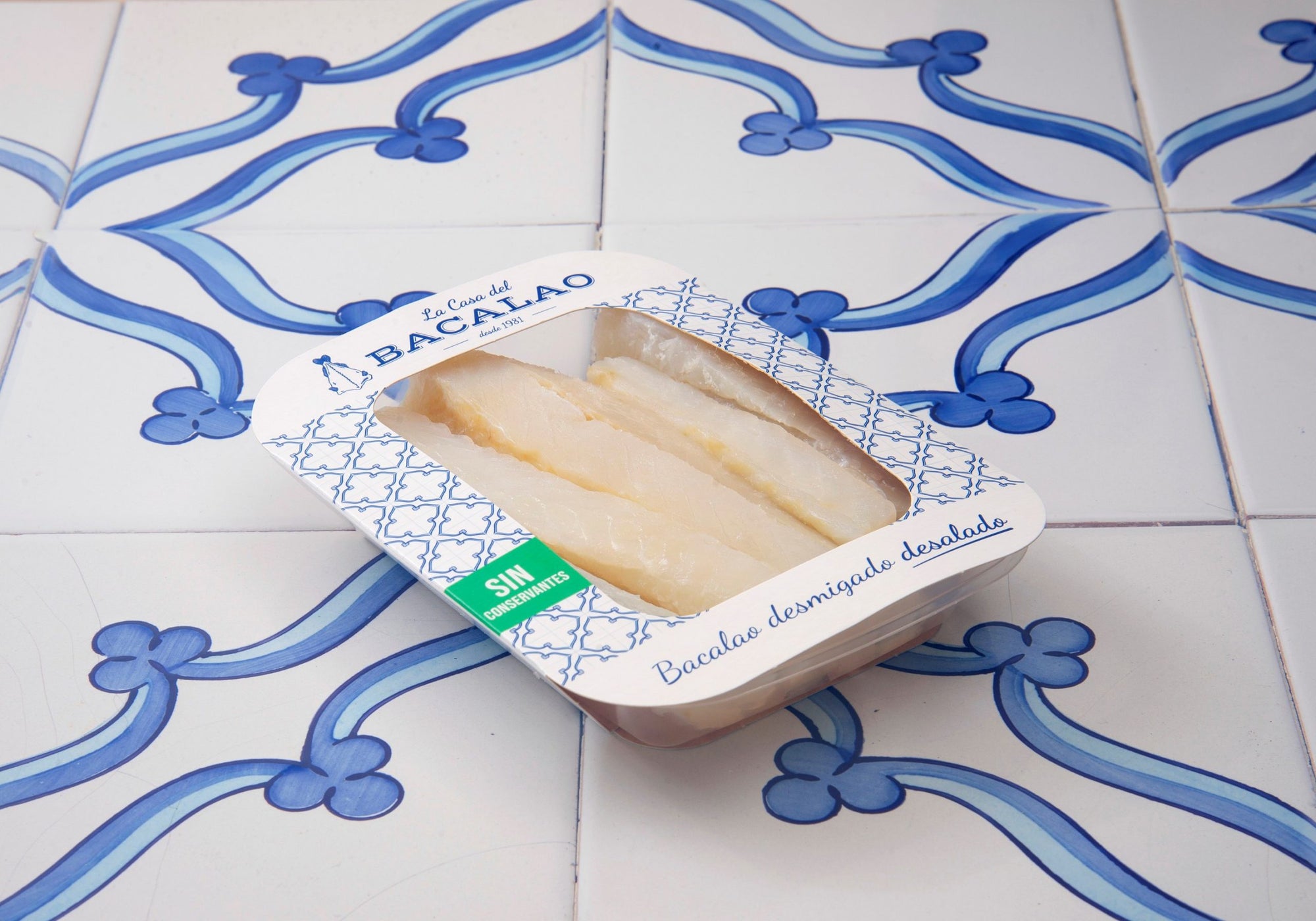 Desalted shredded cod