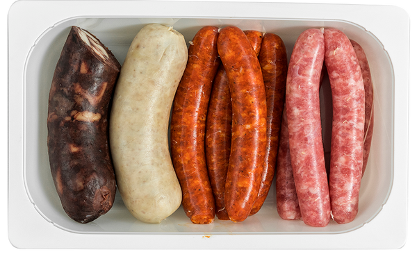 Pack of cold cuts to make rice with crust