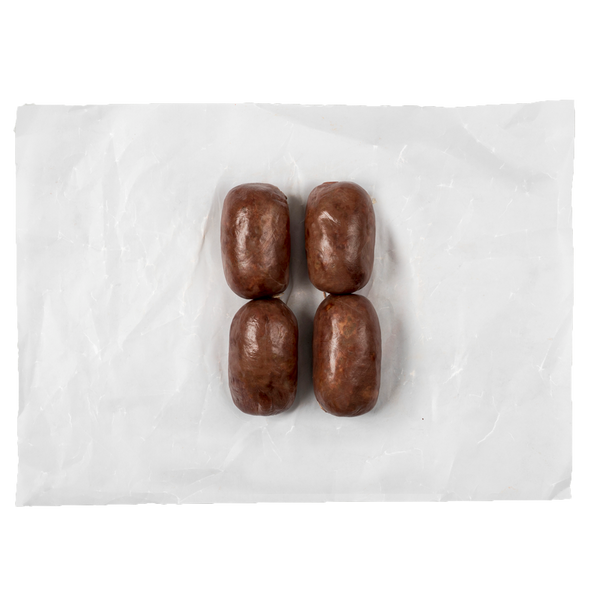 Onion blood sausage with pine nuts