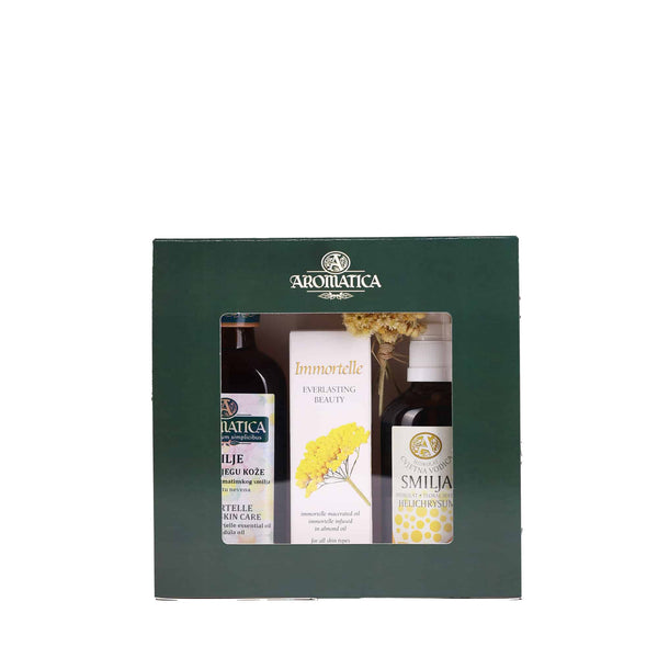 Gift set of immortelle in a box