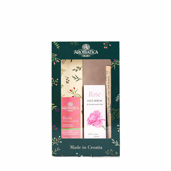 Rose gift serum and cream