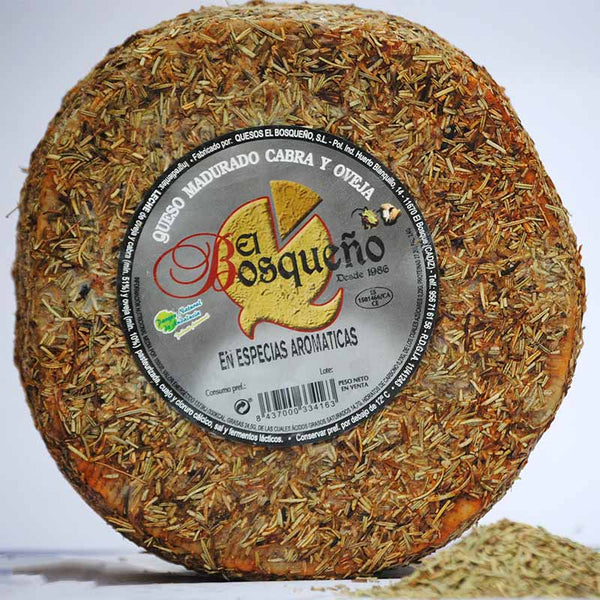 queso mezcla especias aromáticas