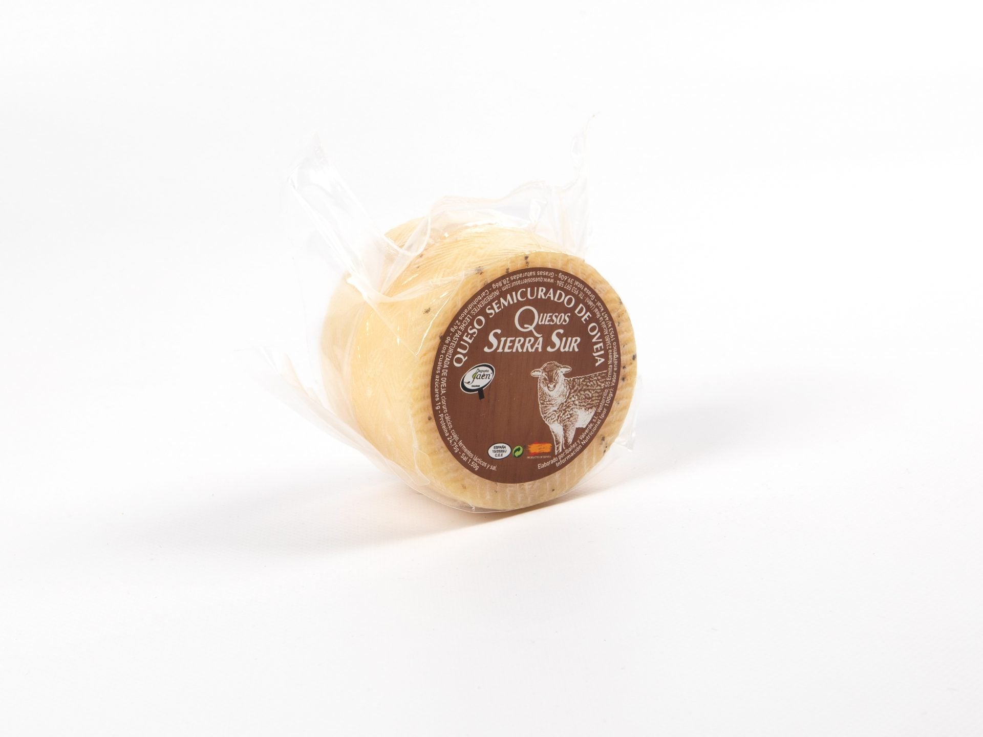 Queso de oveja semicurado 0.400 kg con corteza natural