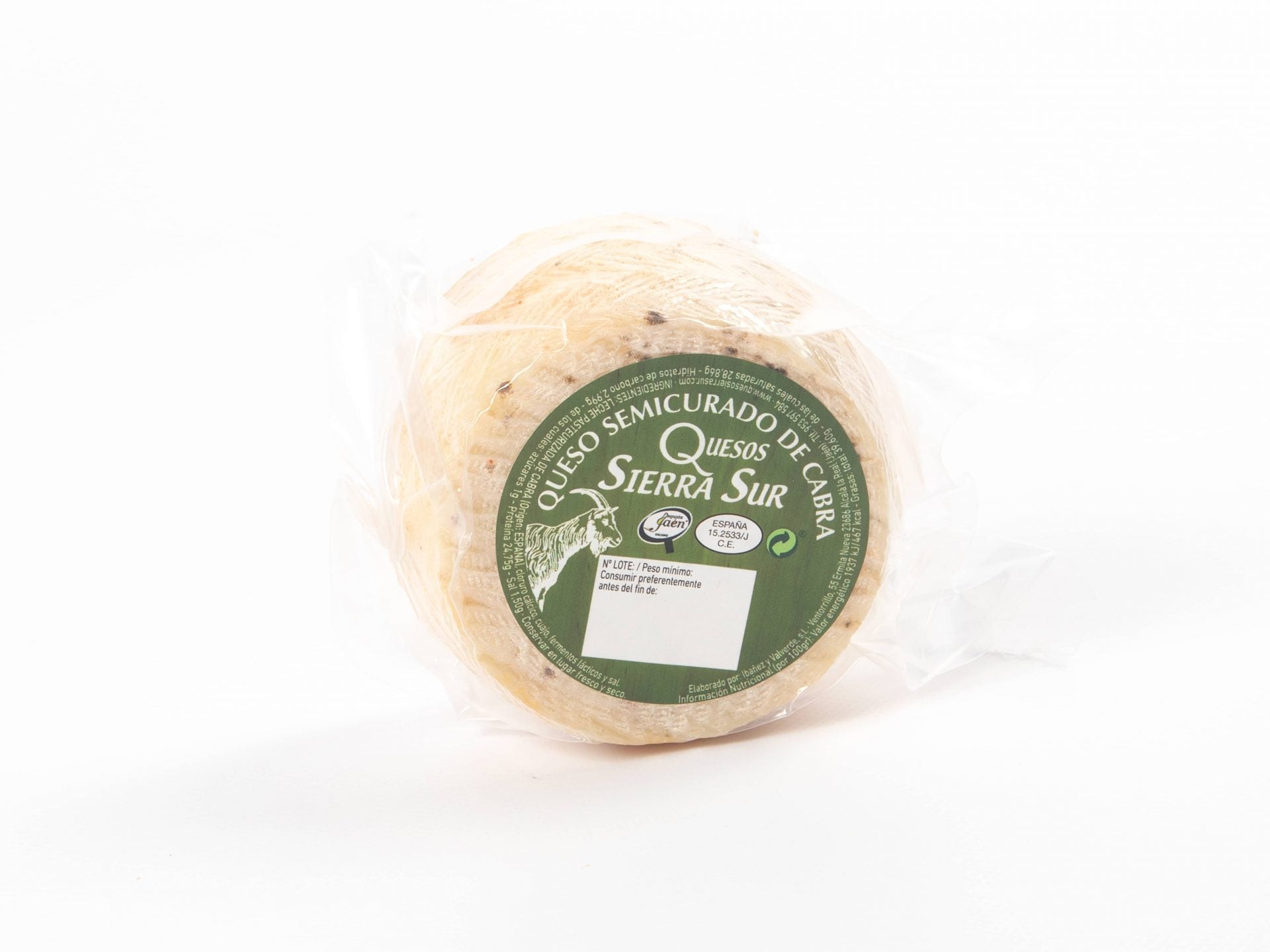Queso de oveja semicurado 0.400 kg con corteza natural