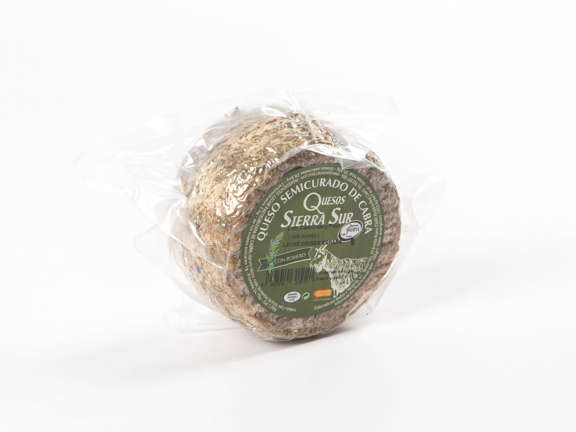 Queso de cabra semicurado 0.400 kg con romero