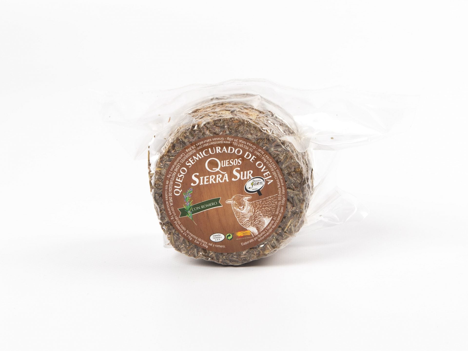 Queso de oveja semicurado 0.400 kg con romero