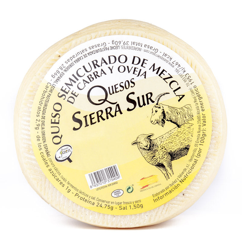 Queso mixto semicurado entero