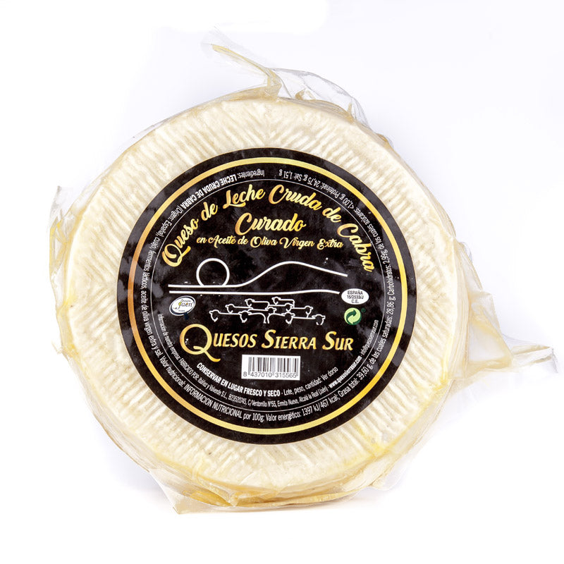 Queso curado de cabra de leche cruda en AOVE  Grande