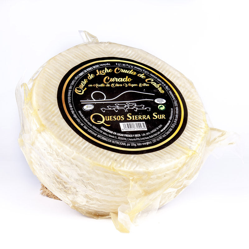 Queso curado de cabra de leche cruda en AOVE  Grande